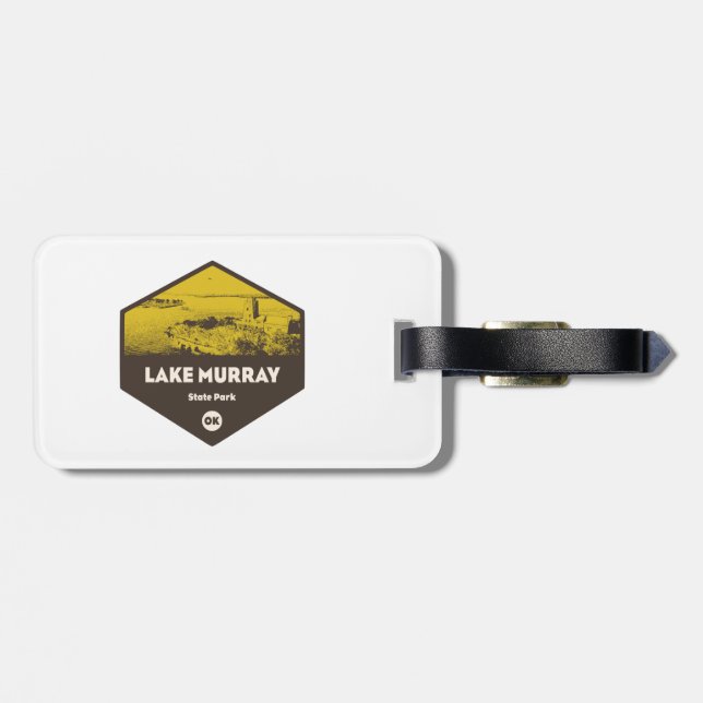 Sjö Murray State Park Oklahoma Bagagebricka (Baksida Vågrät)