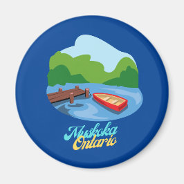 Sjö Muskoka Ontario Kanada Magnet