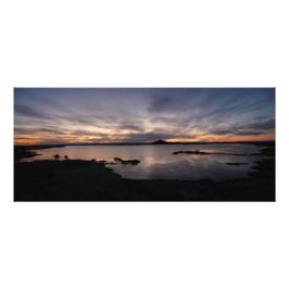Sjö Myvatans solnedtryckt fotoutskrift Fototryck