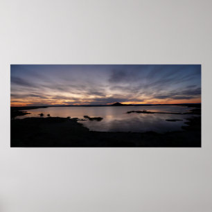 Sjö Myvatn sunset poster