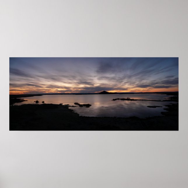 Sjö Myvatn sunset poster (Framsidan)