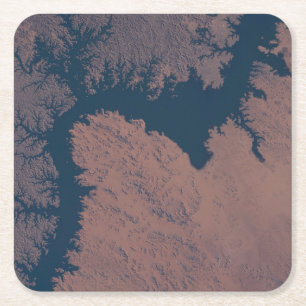 Sjö Nasser Underlägg Papper Kvadrat