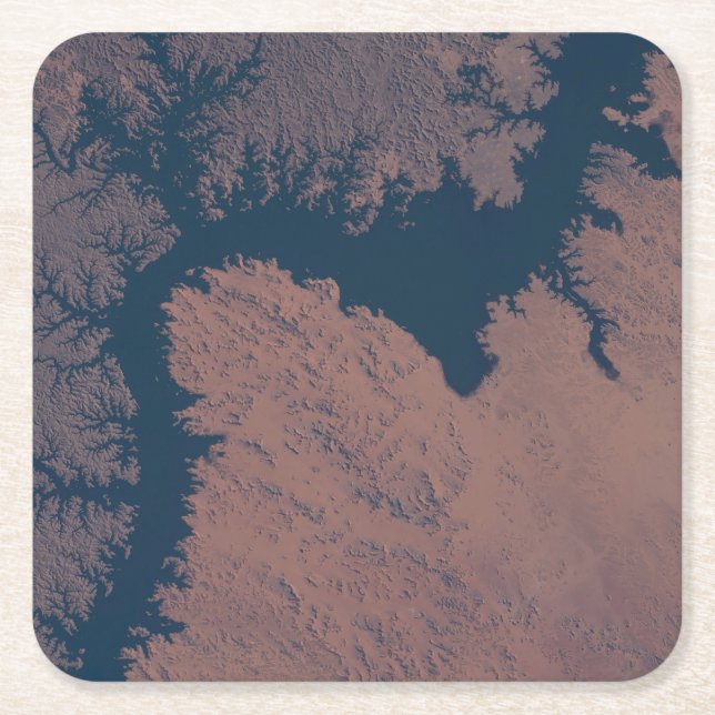 Sjö Nasser Underlägg Papper Kvadrat (Framsidan)