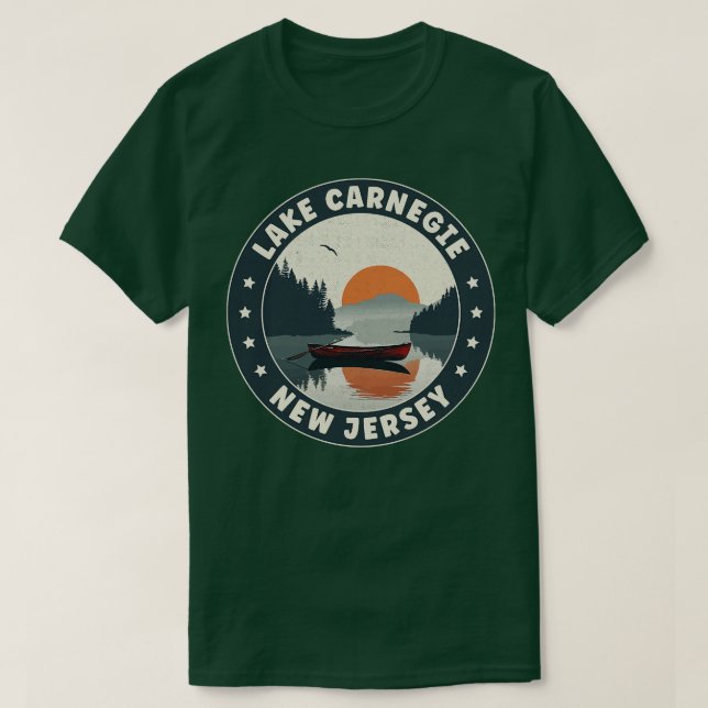 Sjö negie New jersey Sunset T Shirt (Design framsida)