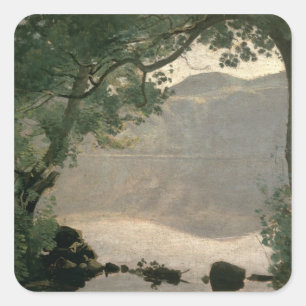 Sjö Nemi, 1843 Fyrkantigt Klistermärke