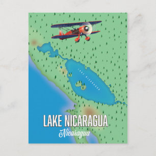 Sjö Nicaragua, Nicaragua karta Vykort