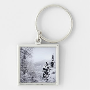 Sjö Nojiri Keychain Fyrkantig Silverfärgad Nyckelring