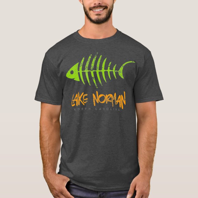 Sjö Norman Fishbone Gift Distress T Shirt (Framsida)