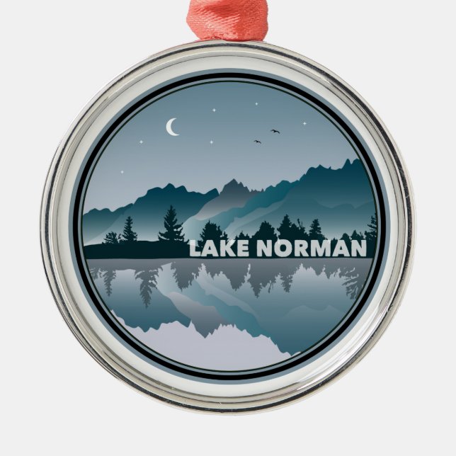 Sjö Norman North Carolina Reflection Julgransprydnad Metall (Framsidan)