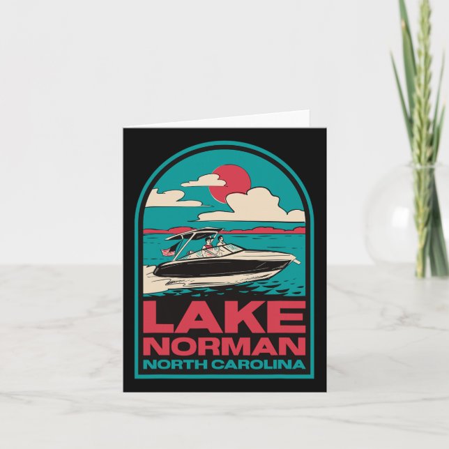 Sjö Norman Retro Boating Nc Kort (Framsida)