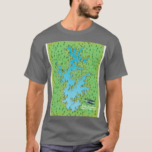 Sjö Norman South olina retro karta T Shirt