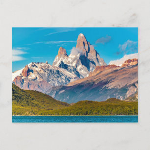Sjö och Andes Mountain, Patagonia - Argentina Vykort