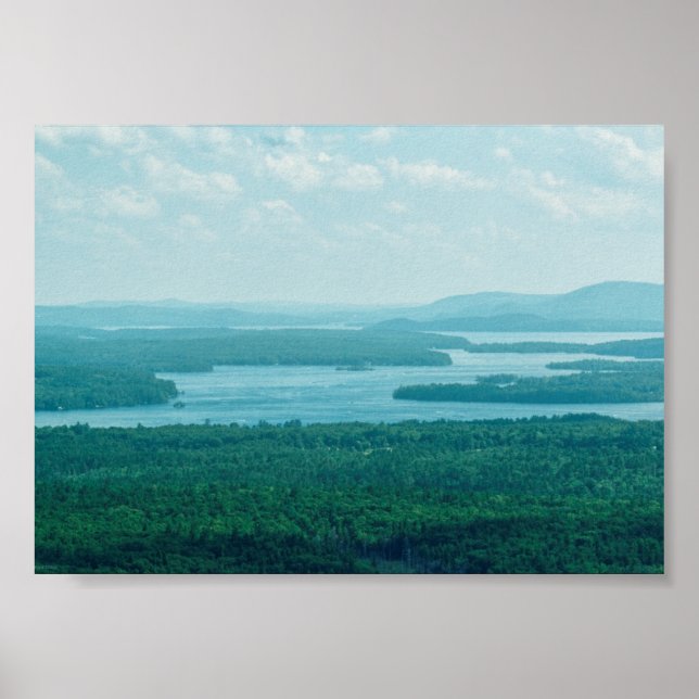 Sjö och bergsvy poster (Framsidan)