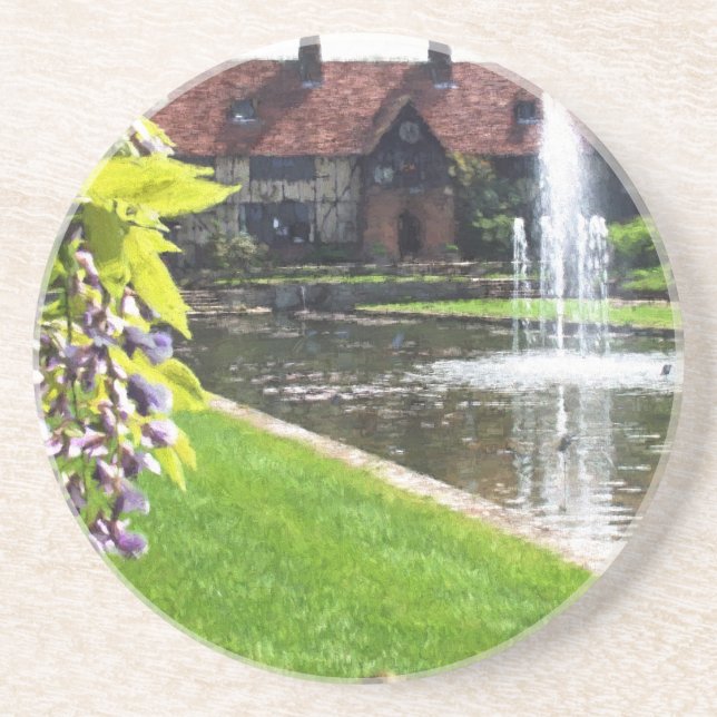 Sjö och Fontän vid RHS Wisley Underlägg (Framsidan)
