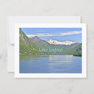 SJÖ OCH SNÖ-KASTADE MOUNTAIN/SCHWEIZ VYKORT
