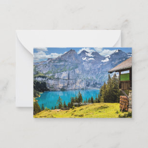 Sjö Oeschinen, Schweiz Anteckningskort