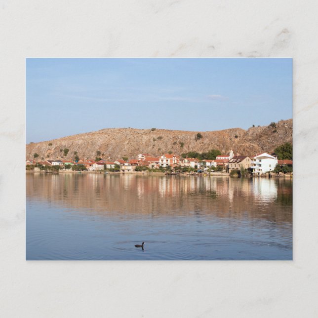 Sjö Ohrid, Albanien Vykort (Framsida)