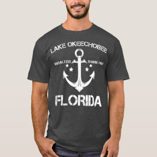 SJÖ OKEECHOBEE FLORIDA Funny Fishing Camping T Shirt