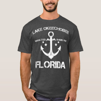SJÖ OKEECHOBEE FLORIDA Funny Fishing Camping T Shirt