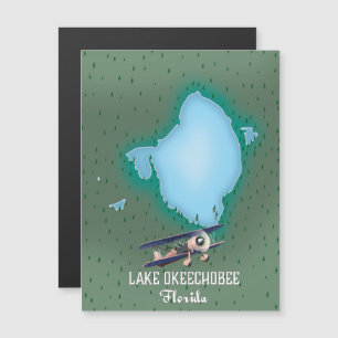 Sjö Okeechobee Florida karta.