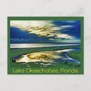 Sjö Okeechobee, Florida, USA Vykort