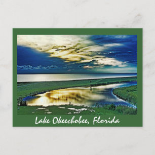 Sjö Okeechobee, Florida, USA Vykort