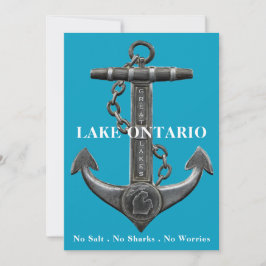 Sjö Ontario-nödlidande ankare pirat nautiska Inbjudningar
