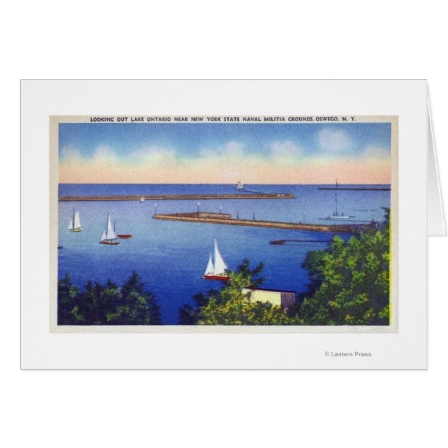 Sjö Ontario View Hälsningskort (Framsidan Horizontal)