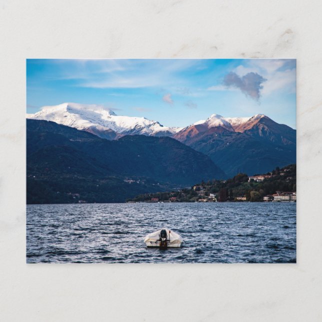 Sjö orta i norra italien vykort (Framsida)