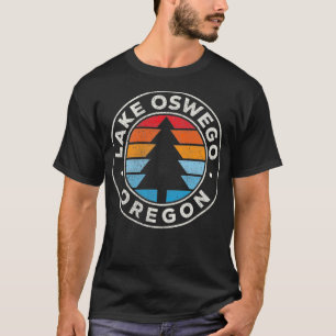 Sjö Oswego Oregon ELLER Vintage Graphic Retro 70 s T Shirt