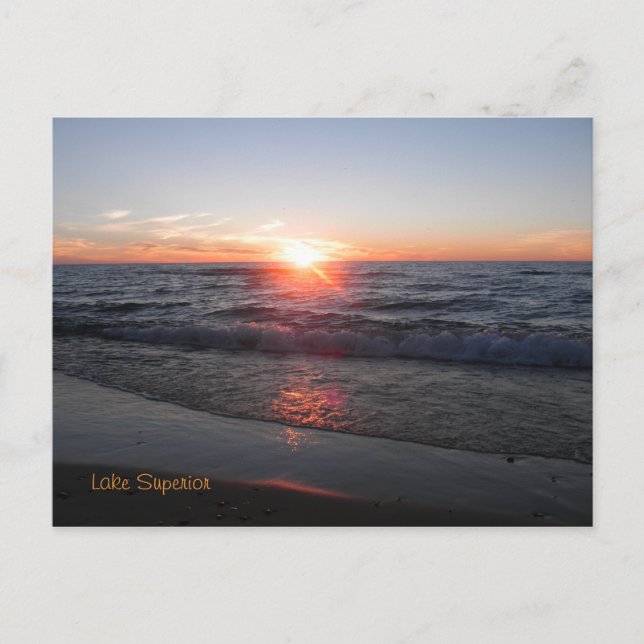 sjö överlägsen kust vykort (Framsida)