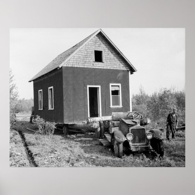 Sjö på Skogen Mobile Home, 1930-talet Poster (Framsidan)