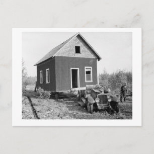 Sjö på Skogen Mobile Home, 1930-talet Vykort