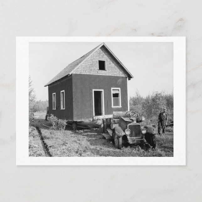 Sjö på Skogen Mobile Home, 1930-talet Vykort (Framsida)