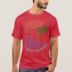 Sjö på stranden t shirt