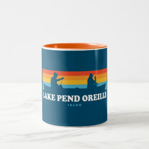 Sjö Pend Oreille Idaho Canoe Två-Tonad Mugg