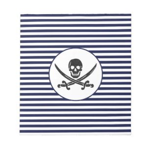 Sjö- piratskalle- och korben anteckningsblock