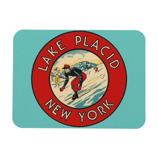 Sjö Placid, New York - Magnet (Horisontell)
