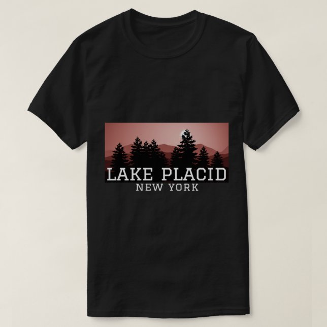 Sjö Placid New York Shirt, Långärmad NY Shirt T (Design framsida)