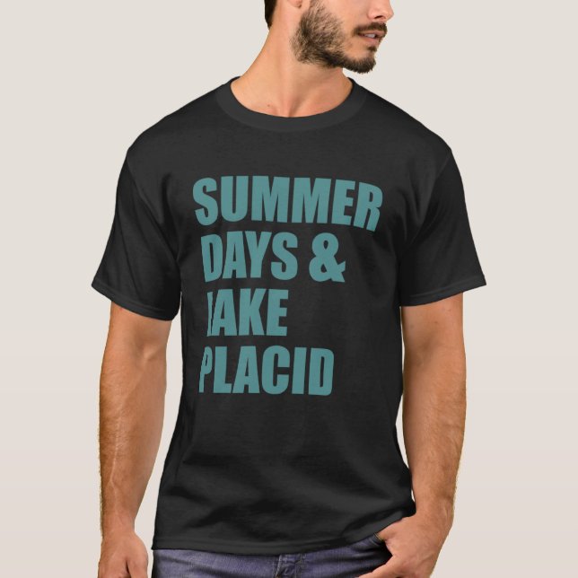 Sjö Placid New York, sommardagar T Shirt (Framsida)