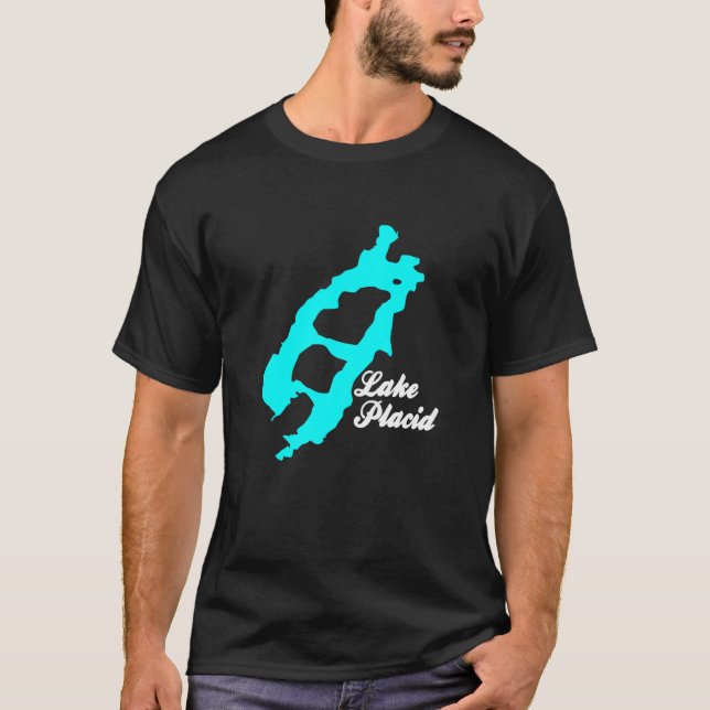 Sjö Placid New York T Shirt (Framsida)
