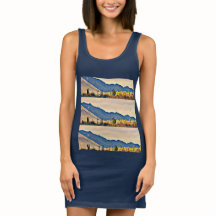 Sjö Pleant Women's Navy Jersey Tank Dress