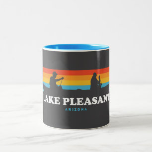 Sjö Pleasant Arizona Canoe Två-Tonad Mugg