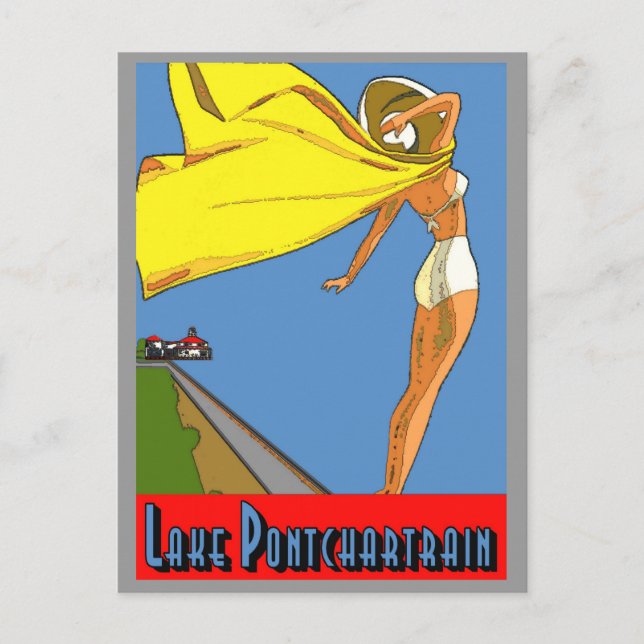 Sjö Pontchartåg Poster Vykort (Framsida)