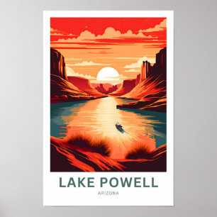 Sjö Powell Arizona Travel Skriv ut Poster