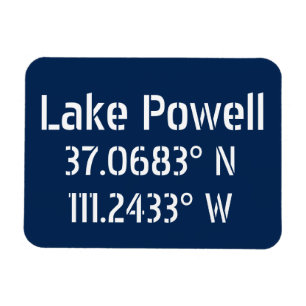 Sjö Powell AZ Latitude Longitud Magnet