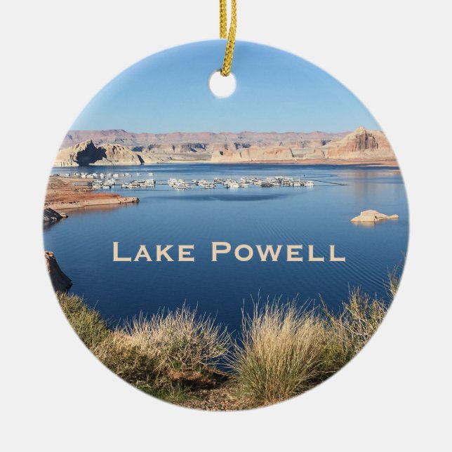 Sjö Powell AZ-Utah Gräns Travel Ornament (Framsidan)