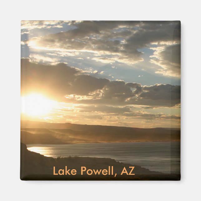 Sjö Powell AZ vid sunset Magnet (Framsidan)