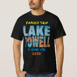 Sjö Powell-familjen Resa Utah T-Shirt