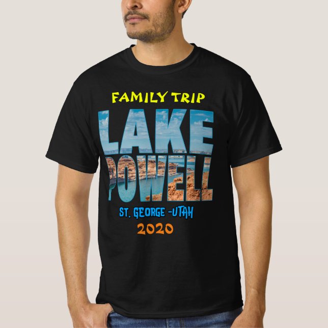 Sjö Powell-familjen Resa Utah T-Shirt (Framsida)